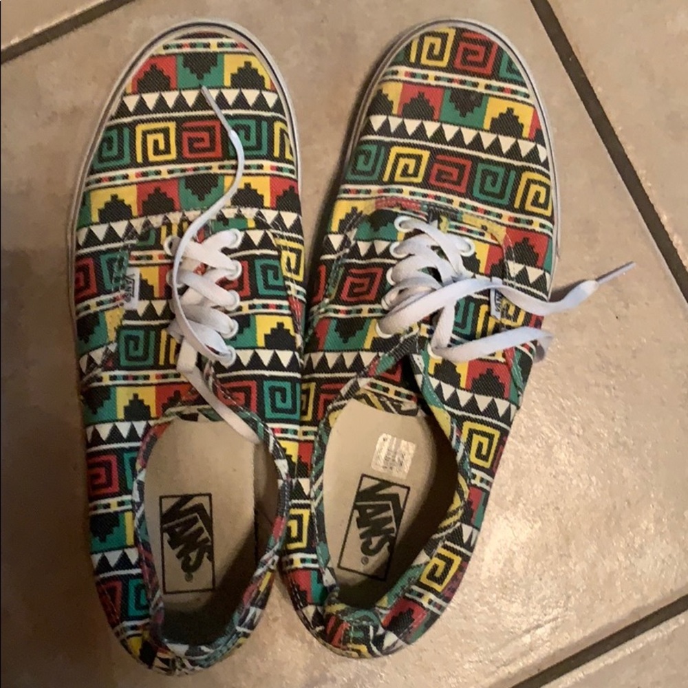 Men’s Original Style Multi Color Vans Size 13